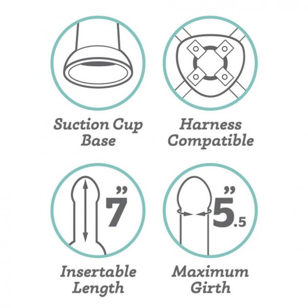 Lifelike Lover Classic Curved Realistic Dildo 8 Inch