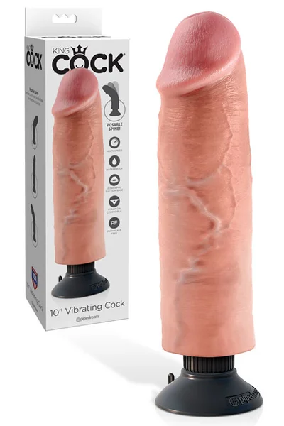 Pipedream 10" Realistic Vibrating Cock with Removable Suction Cup Base — image 11 of 20