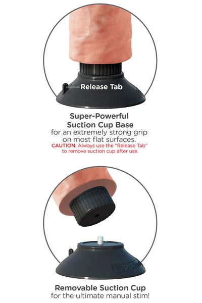 Pipedream 10" Realistic Vibrating Cock with Removable Suction Cup Base — image 8 of 11
