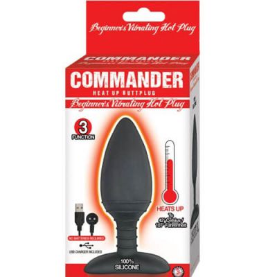 Commander Warming Vibrating Butt Plug