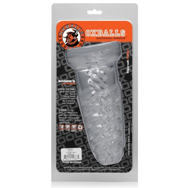 Oxballs Screwed Super Squish Corkscrew Jack Off Toy