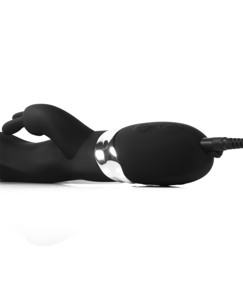 Silicone G-Spot Rabbit Vibrator Black — image 4 of 4