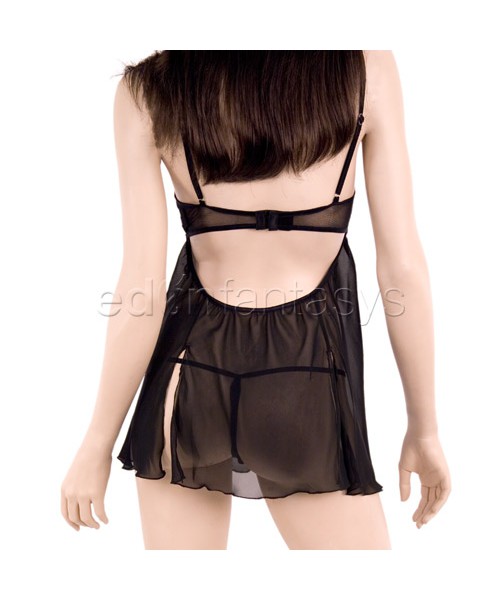 Florenza chiffon chemise and thong