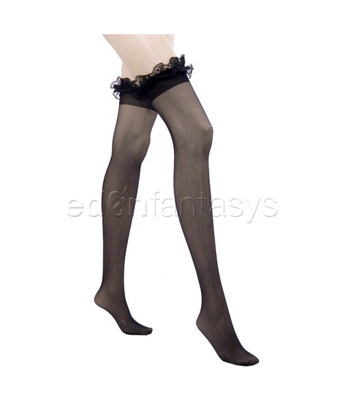Ruffled stockings