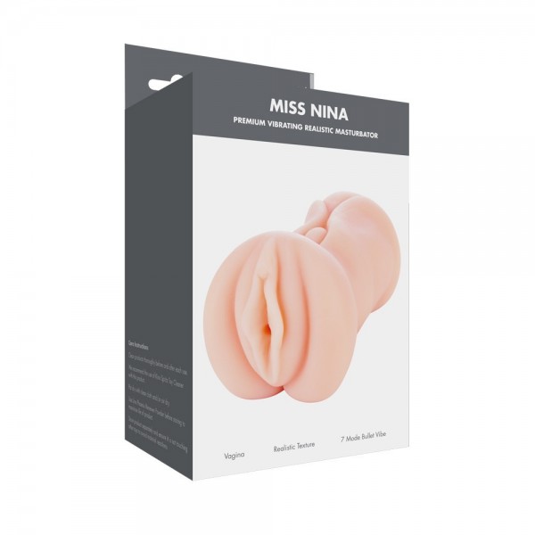 Linx Miss Nina Premium Vibrating Realistic Masturbator