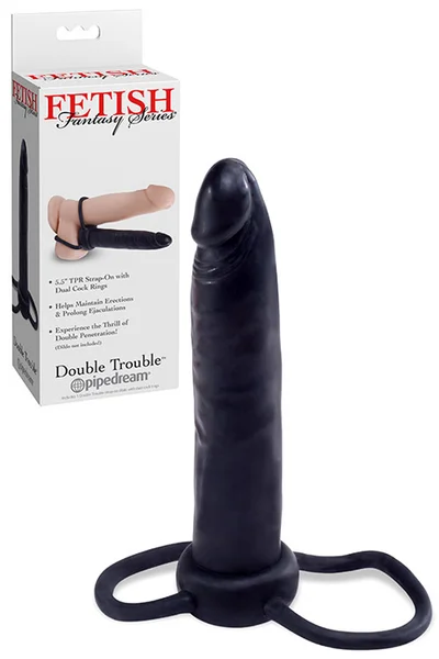 Pipedream Double Trouble Strap-On Dildo — image 8 of 10