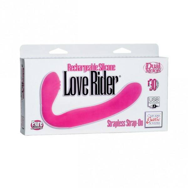 CalExotics Love Rider - Pink - Rechargeable Strapless Strap On