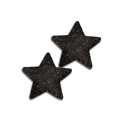 iCollection Black Glitter Star Pasties 2 Pack