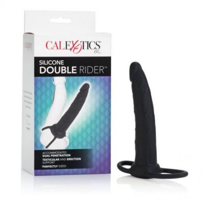 Silicone Double Rider Double Penetrating Cock Ring