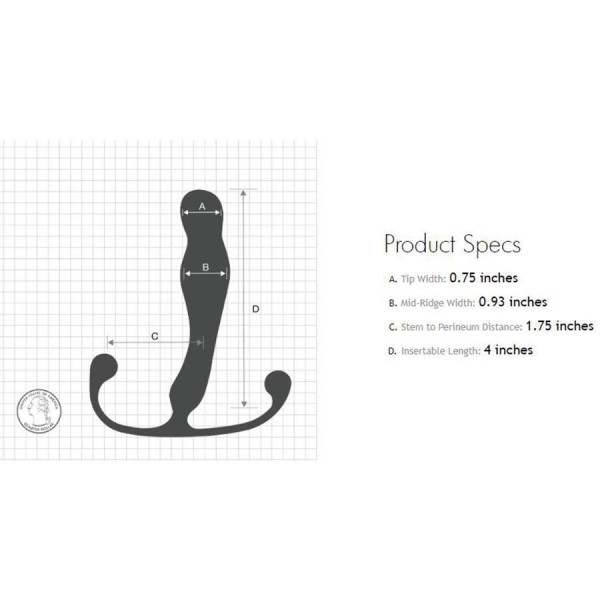 Eupho Trident Prostate & Perineum Massager for Men by Aneros