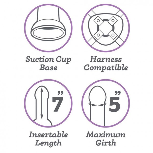 Lifelike Lover Luxe Realistic Silicone Dildo 8 Inch