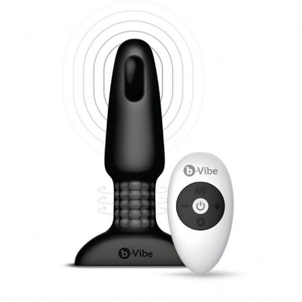 b-vibe Rimming Plug 2 | Rotating and Vibrating Butt Plug for Men