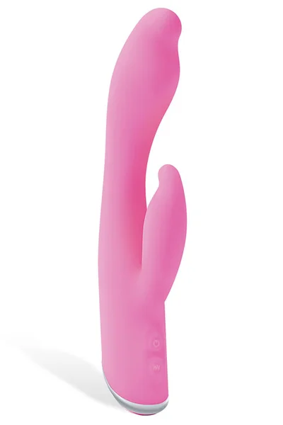 Adam and Eve Silicone 8" Rabbit Vibrator with Angled G-Spot Tip — image 13 of 20