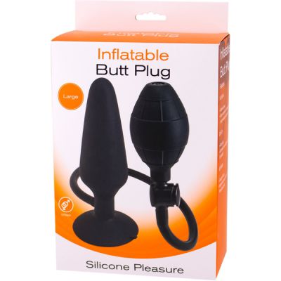 Inflatable Butt Plug Large Black