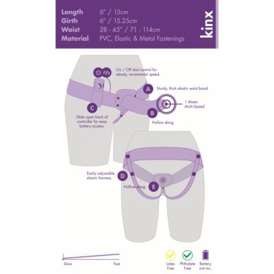 The Extender Hollow Vibrating Strap On