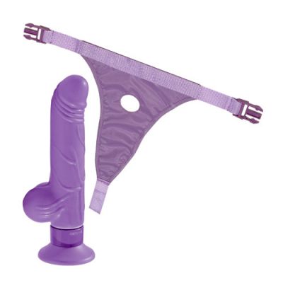 Vibrating g spot with adjustable harness