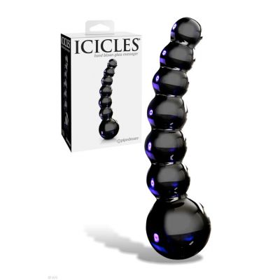 Pipedream 4 75 Black Beaded Glass Wand Massager