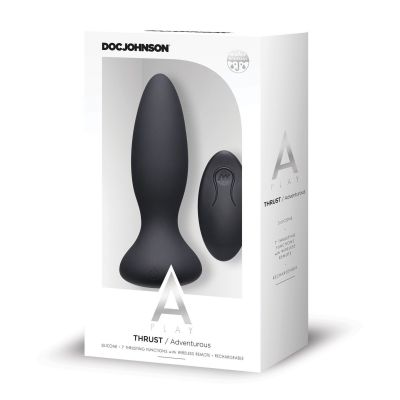 A Play Thrust Rechargeable Silicone Anal Plug w Remote