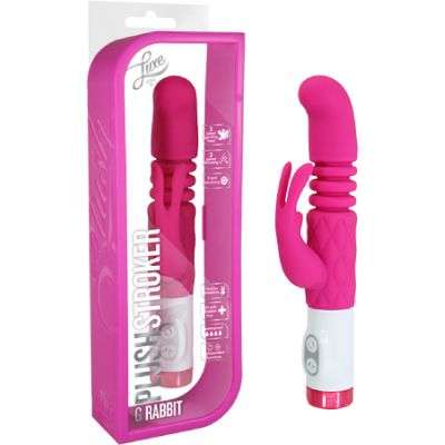 Luxe G Rabbit Plush Stroker Pink