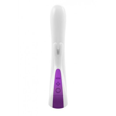 OVO K5 White Metallic Violet Rabbit Vibrator