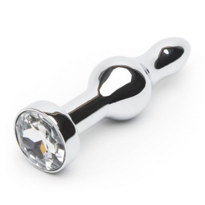 LuxGem Tapered Metal Jewelled Butt Plug 3 5 Inch