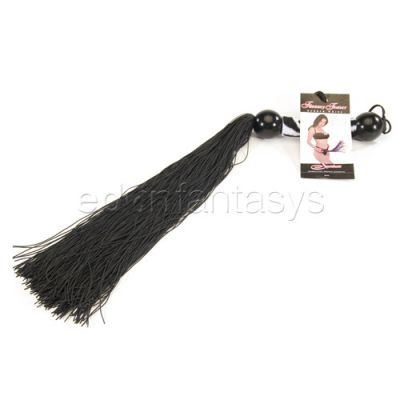 Animal print handle rubber whip