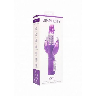 Laci Double Rabbit Rotating Vibrator