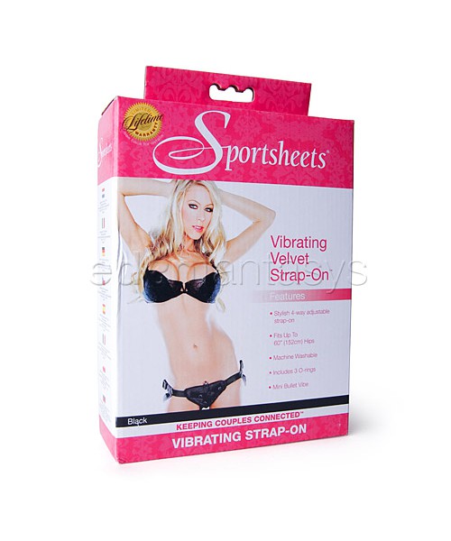 Vibrating Velvet Harness