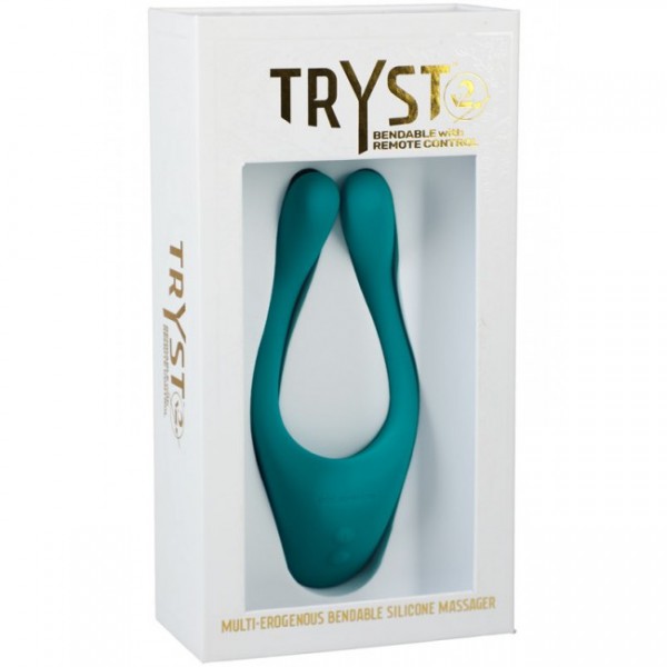 Doc Johnson Tryst 2 Bendable 5.75" Couples Vibrator With Remote