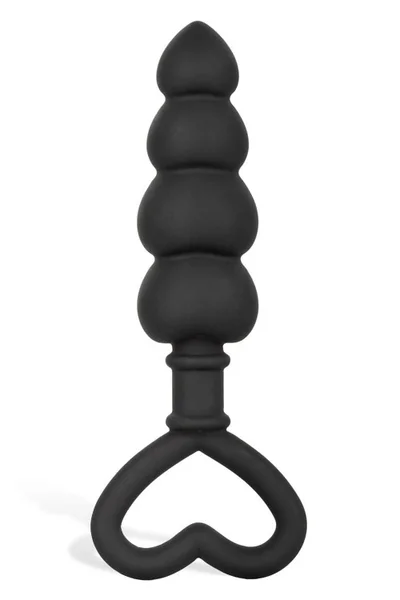 California Exotic 6.1" Graduated Silicone Butt Plug with Heart Handle — image 10 of 12