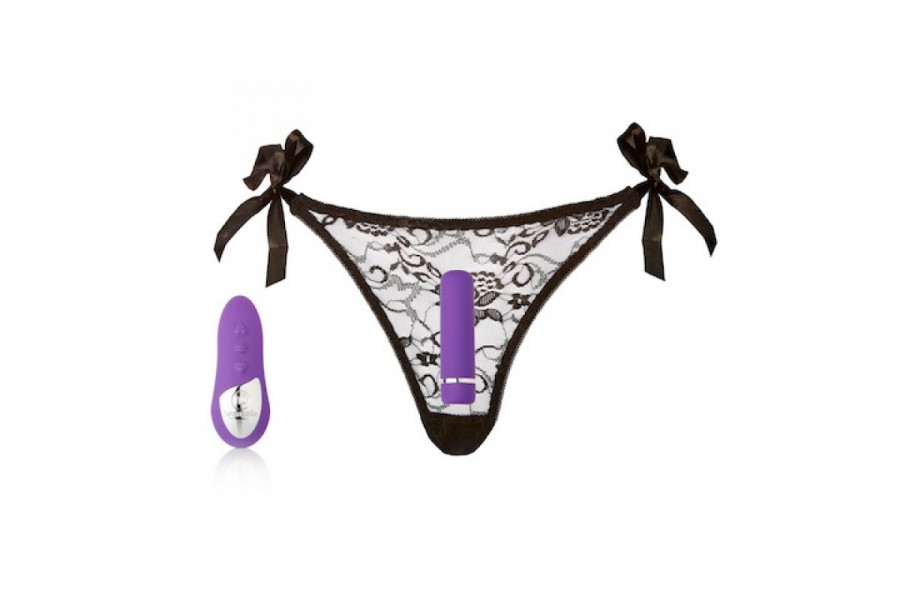 NU Sensuelle Rechargeable Pleasure Lace-Up Panty Vibrator