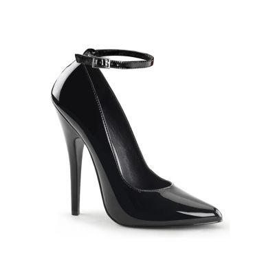 Devious Domina 6 Heel Pump With Ankle Strap