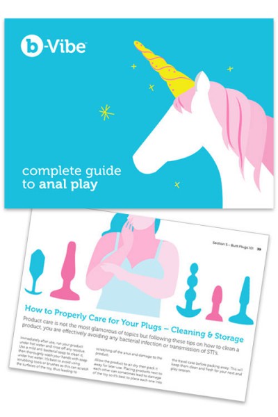 B-Vibe Anal Education Silicone Butt Plugs & Douche Set (7 Pce)