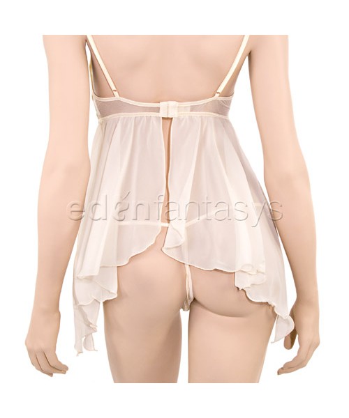 Iridescence babydoll with thong