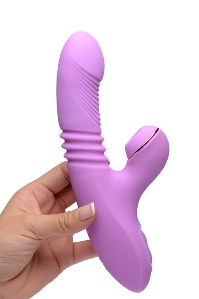 Inmi Shegasm 9" Thrusting Suction Rabbit Vibrator