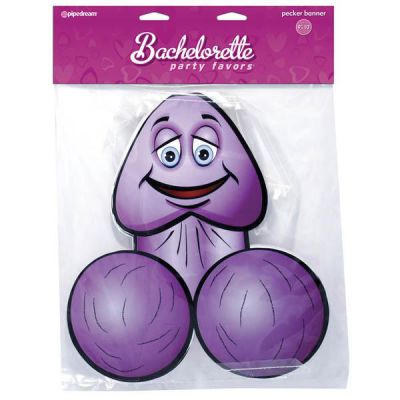 Bachelorette Party Favors Pecker Banner