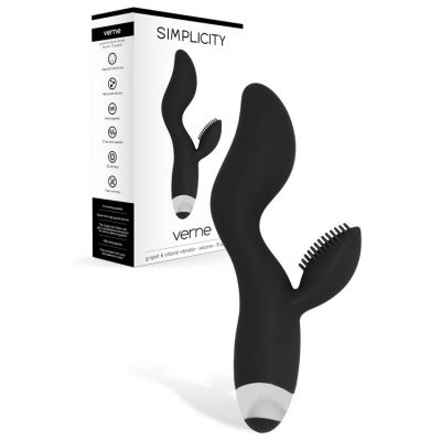 Simplicity 7 5 USB Rechargeable G Spot Vibrator with Clitoral Massager