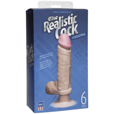 Doc Johnson Realistic 6 Inch Vibrating Cock