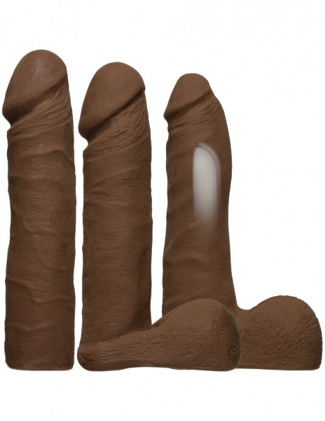 Vac-U-Lock Vibrating Ultraskyn Strap-On Set