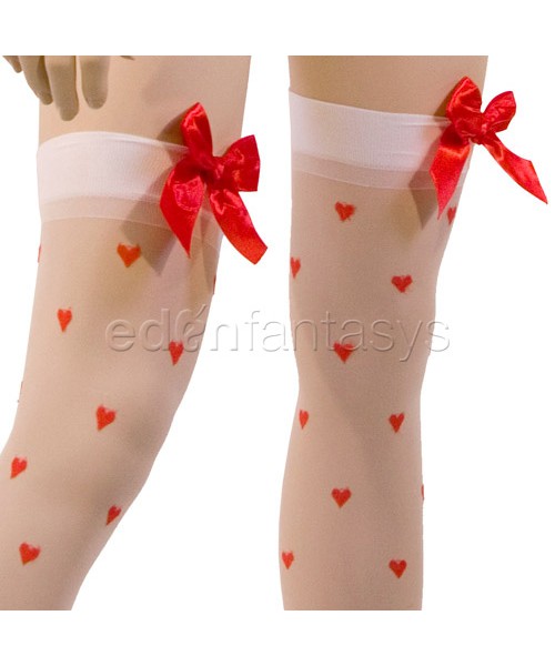 Flocked heart mini dress