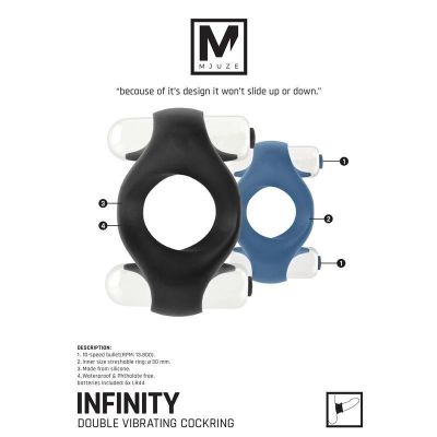 Mjuze Double Vibrating Cockring