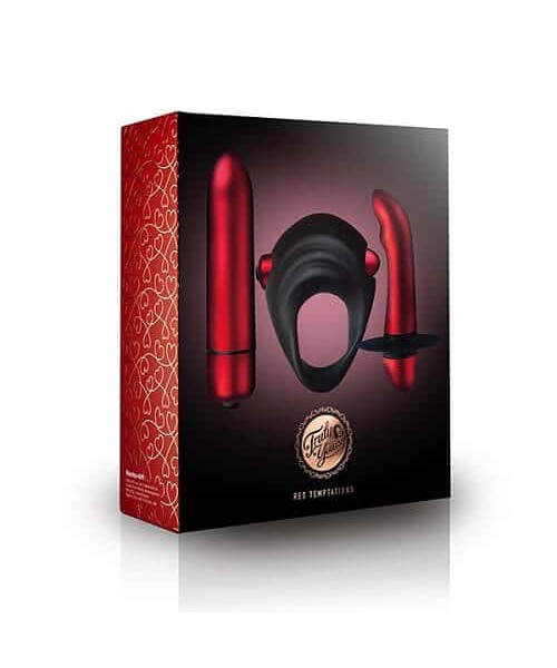 Rocks Off Red Temptations Couples Kit — image 13 of 13