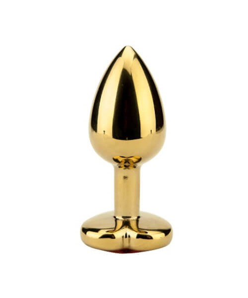 Precious Metals Heart Shaped Butt Plug-Gold — image 5 of 7