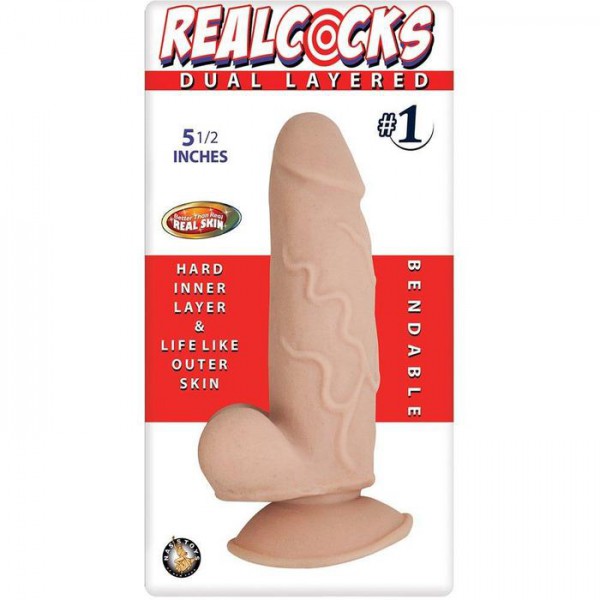 RealCocks Dual Layered Flexible Dildo — image 8 of 9