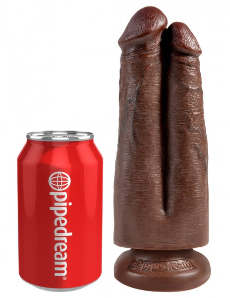 King Cock 7 Inch Two Cocks One Hole Dildo