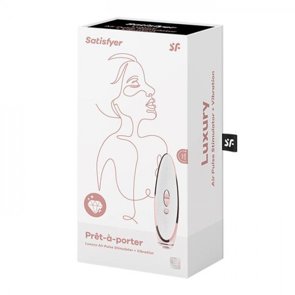 Satisfyer Luxury Suction Vibrator - Pret-a-Porter (Pink)