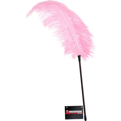 Large Feather Tickle Whip Pink