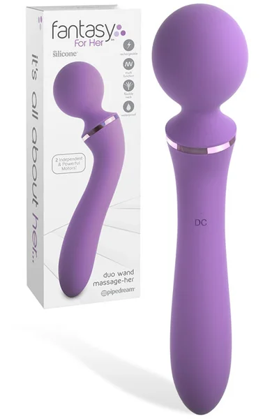 Pipedream Dual-Ended 7.7" Silicone Wand Vibrator — image 7 of 12