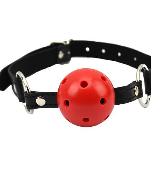 Bound to Please Breathable Ball Gag Red