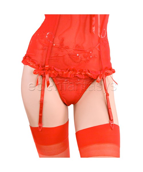 La femme novelty bustier set
